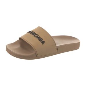 Balenciaga Rubber Printed Slides
Color: beige 
Size: IT 40
Dust bag & box